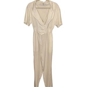 SIR the label White Short Sleeve Jumpsuit